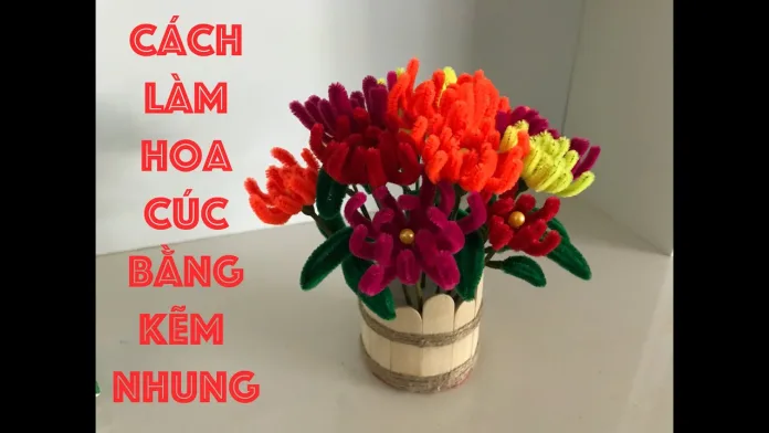 Làm hoa bằng kẽm nhung và 5 cách biến tấu nghệ thuật cho không gian rạng rỡ