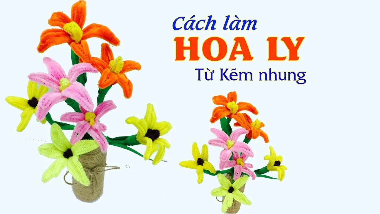 Làm hoa bằng kẽm nhung và 5 cách biến tấu nghệ thuật cho không gian rạng rỡ